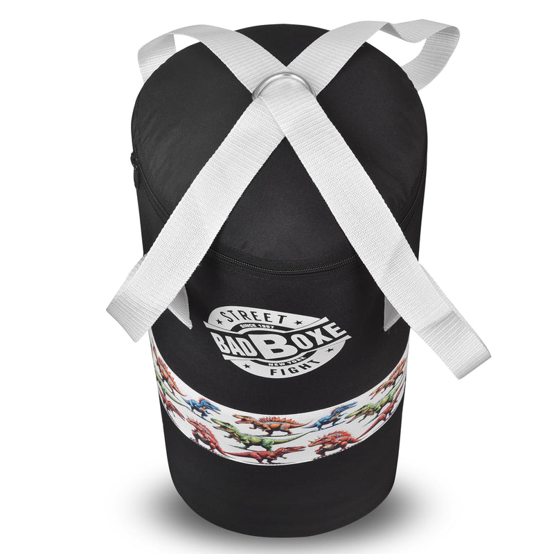 Punching Bag w/Boxing Gloves | Junior 2FT Punching Bag Set with Mount & Hanger | Youth Punching Bag with Free Boxing Gloves for Boxing Training MMA BJJ Muay Thai Workout Dinosaur Punching Bag Set 2FT Unfilled (Empty – Fill It Yourself)