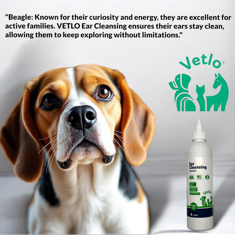 Dog Ear Infection Treatment, Ear Cleaner with Aloe Vera Formula for Ear Cleaner Dog, Prevents Infections, Natural and Gentle Ear Care Solution for Dogs, 8 oz