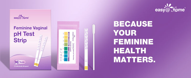 Easy@Home Vaginal pH Test -30 Strips | BV Test Kit at Home for Women | Yeast Infection Test + pH Balance for Women 30 Count