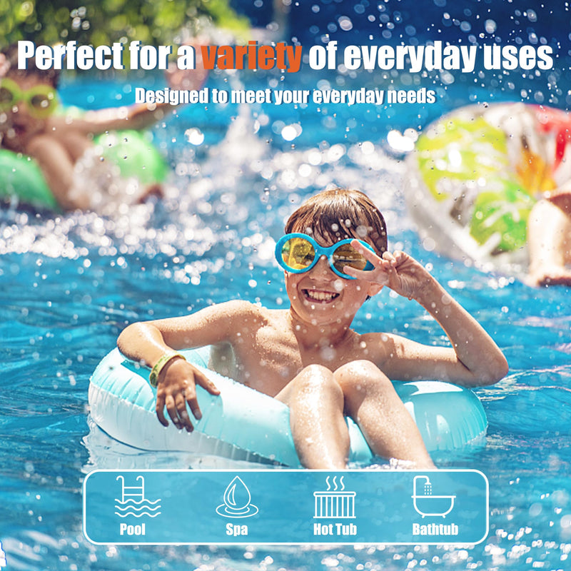 XY-WQ Digital Pool Thermometer with Safety Rope, Floating Water Thermometer with Large LCD Display, Easy-to-Read Big Numbers, IPX8 Waterproof for Swimming Pools, Spas, Hot Tubs & Aquariums