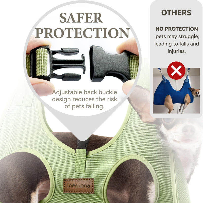 Dog Grooming Hammock – for Dogs Cat Grooming Hammock,Dog Sling for Nail Trimming with Dog Nail Clippers for Small Dogs,Dog Hammock for Nail Trim,Dog Hanging Harness for Nail Trimming M ( Legs Distance : 7-14" / Max W：45lb ) - BeesActive Australia