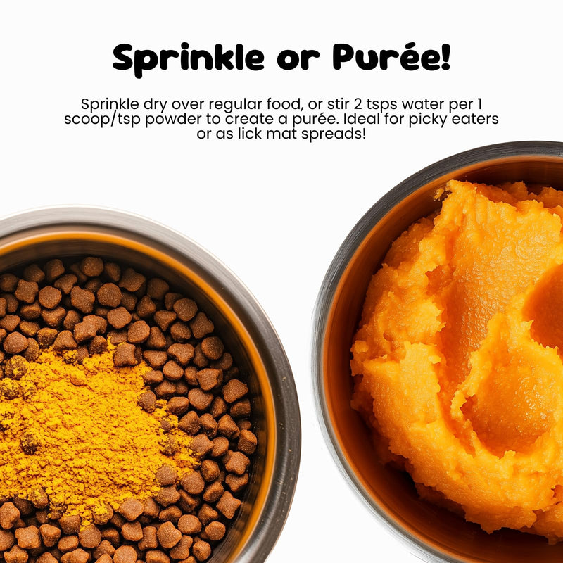 100% Natural Pumpkin Powder for Dogs - High Fibre Food Topper for Digestive Support, Stool Consistency & Healthy Guts, Sprinkle or Mix, Made in UK - 100 g 100 gm