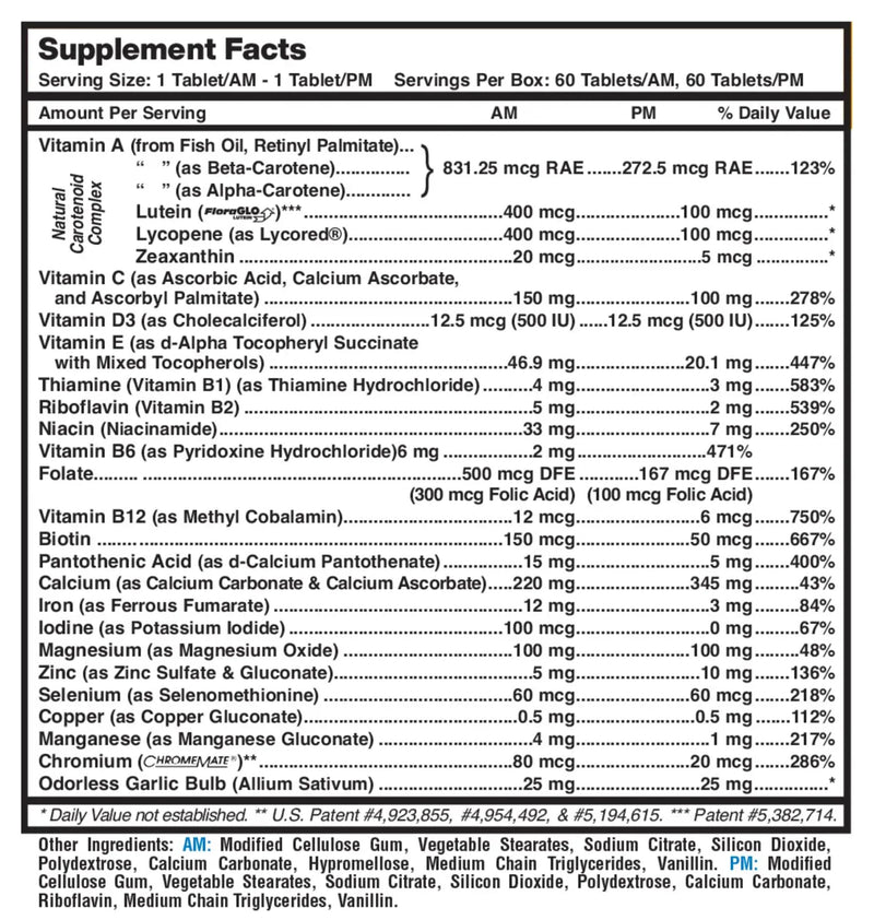 MDR Fitness Tabs Patented AM/PM Multivitamin for Women – Doctor Formulated Daily Supplement Supporting Energy, ATP & NAD Production, Fitness, Immunity & Healthy Aging – Gluten Free – 2 Month Supply