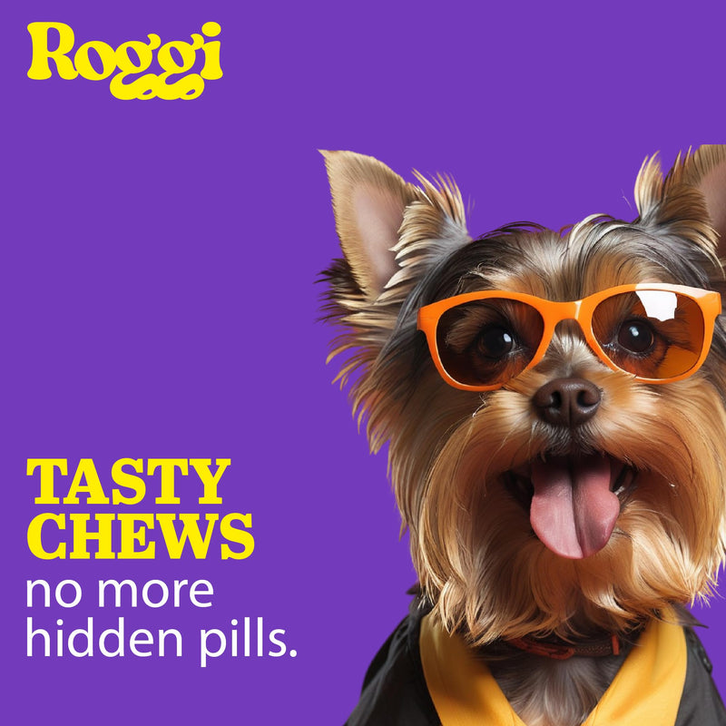 ROGGI Calming Chews For Dogs, Calming Dog Treats, Dog Calming Chews That Work, Stress and Anxiety Calming treats