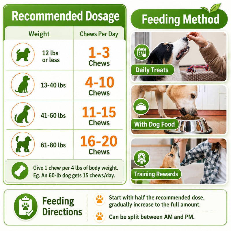 Flea and Tick Prevention for Dogs Chewables, 500ct Dog Flea and Tick Treatment with Multivitamins - Support Skin & Coat - Tasty Treats for All Breeds - Crunchy & Savory Chicken and Krill Flavor
