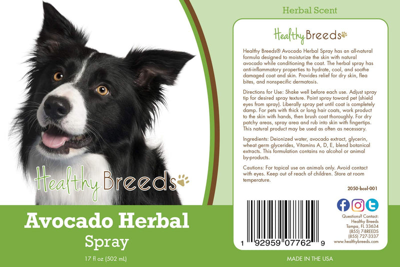 Healthy Breeds Border Collie Avocado Herbal Spray 17 oz