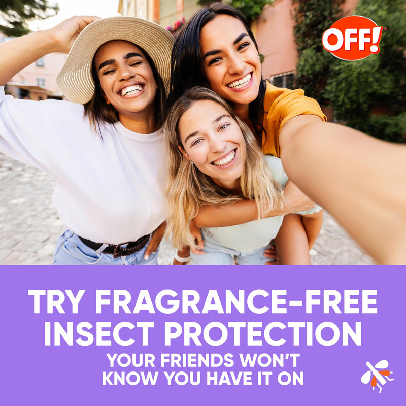 OFF! Clean Feel Travel Size Insect Repellent Aerosol, Fragrance-Free Bug Spray for Lasting Protection from Mosquitoes and Ticks, 2.5 oz