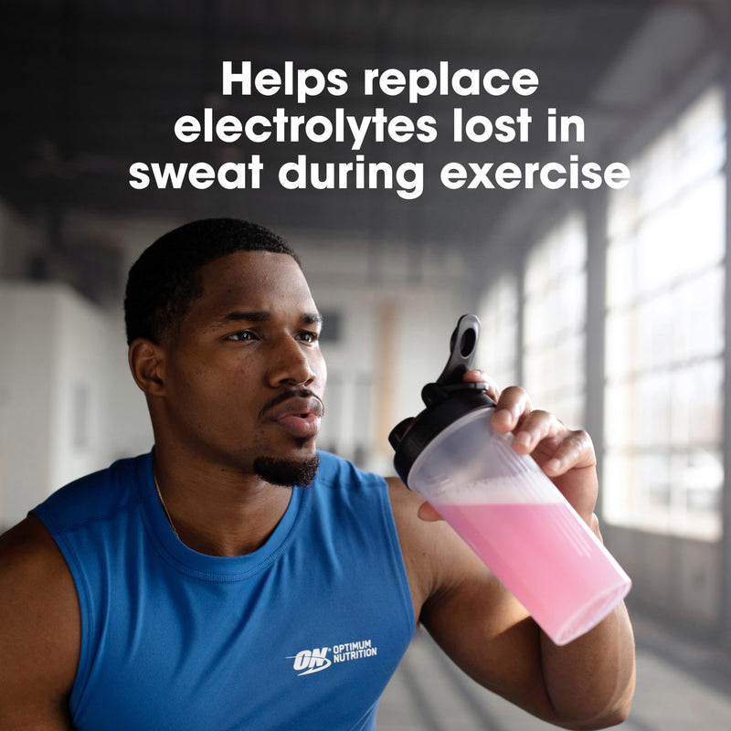 Optimum Nutrition Amino Energy Powder Plus Focus, with BCAA, Electrolytes, and Caffeine, Strawberry Burst, 65 Servings (Packaging May Vary) | Contains BCAAs, Electrolytes, 100 mg Caffeine, 5g Amino Acids, Zero Sugar, Supports Hydration, Banned Substanc...