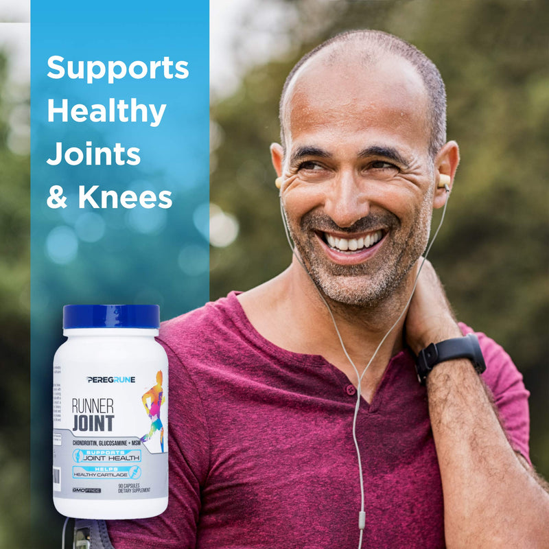 Runner Joint Support Supplement | Supports Healthy Joints, Cartilage & Mobility | Glucosamine Chondroitin MSM | GMP Certified Joint Support for Athletes – 90 Capsules