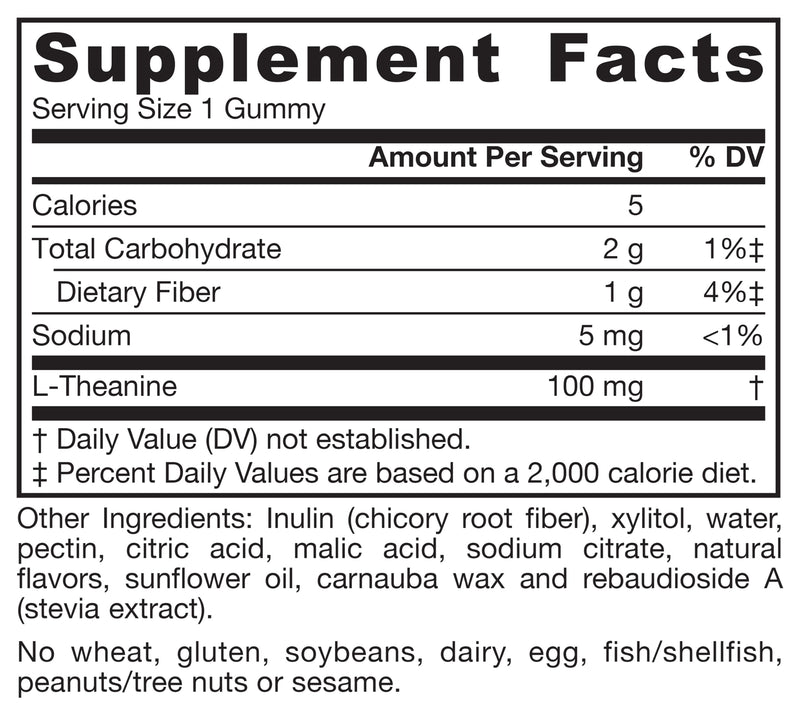 Jarrow Children's Theanine 100mg, 60 Apple-Flavored Gummies | Children's L-Theanine Gummies, 100 Mg Per Serving, Promotes Calmness & Relaxation, Vegan, Non-GMO, Gluten Free, Age 8+ 60 Count (Pack of 1)
