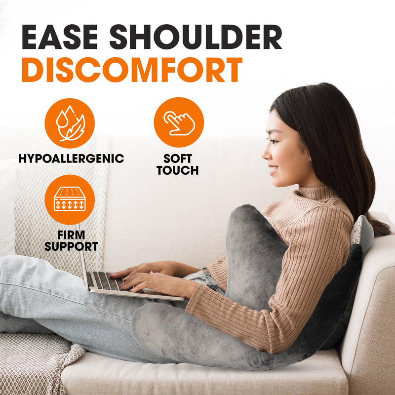 Cheer Collection Rotator Cuff Pillow – Shoulder Surgery Recovery Pillow for Side Sleepers, Arm Support Cushion for Rotator Cuff Injury & Post Surgery Comfort, Gray - BeesActive Australia