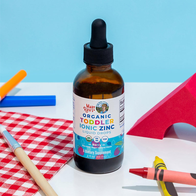 MaryRuth Organics USDA Toddler Liquid Drops | Zinc Sulfate | Immune Support Supplement| Skin Health | Vegan | Formulated for Ages 1-3 | Delicious Berry Flavor | 1 Month Supply | 2 Fl Oz - BeesActive Australia