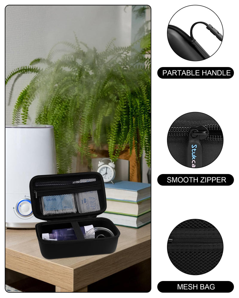 Asthma Inhaler Case Portable Nebulizer and Spacer Storage for Kids and Adults - Travel Carrying Case for Masks, Inhaler Holder (BLACK) BLACK - BeesActive Australia