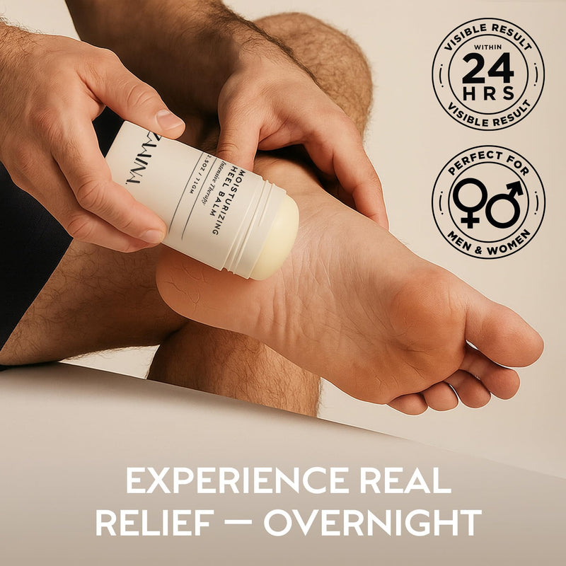 ZAAINA Intensive Heel Balm Stick - Miracle Foot Repair Cream for Calluses and Dry Feet, Moisturizing Foot Balm for Cracked Feet, Elbows, Knees, Heel Softener for Dry Cracked Heels - 2.5 oz Tube 1