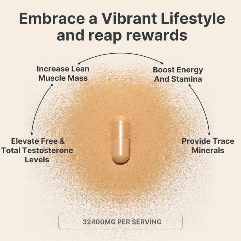 Ultra Strength T-Booster for Men: 23,900mg Herbal Blend with Tongkat Ali, Ashwagandha, Shilajit & More ‚Äì Supports Muscle Strength, Energy & Stamina ‚Äì 90 Capsules