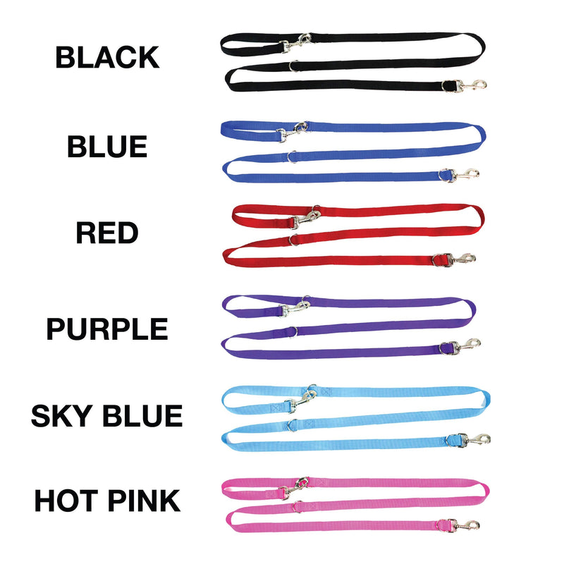 Blue-9 Multi-Function Hands Free Dog Leash, Double Attachment 6 Foot Adjustable Lead for Obedience, Running, and Agility Training (Black, Small Medium) Black - BeesActive Australia