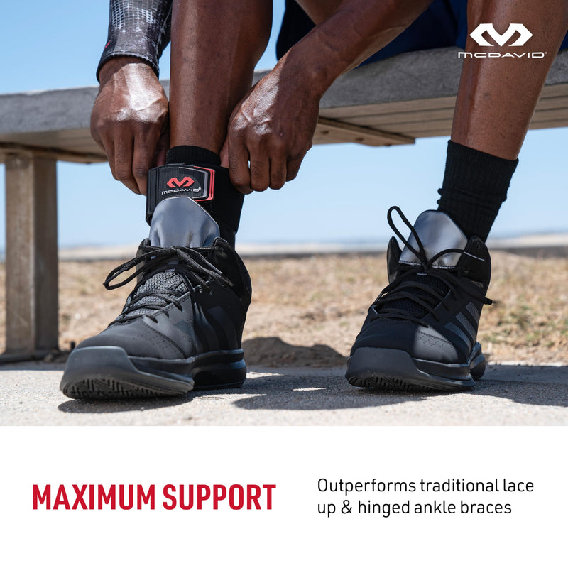 McDavid Ankle Brace Sprain Prevention/ Recovery. Bio-Logix Therapy Support, Competition Grade. Perfect for Basketball, Volleyball, Football, Soccer and More M-L Left - BeesActive Australia