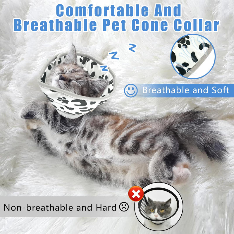 AYSYR Cat Neck Brace 10-13 cm, Adjustable Cat Neck Brace, Foldable Soft Neck Brace for Cats for After Operations and Injuries, Prevents Licking Wounds Cat Collar (Grey, M) - BeesActive Australia