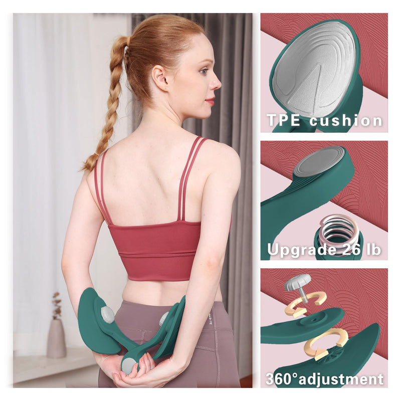 Thigh Trainer - Thigh Exerciser & Toner for Women, Inner Thigh Workout Equipment with 26lbs Resistance, Kegel Exercise Tool for Pelvic Floor & Thigh Tightening (Upgraded) Dark Green