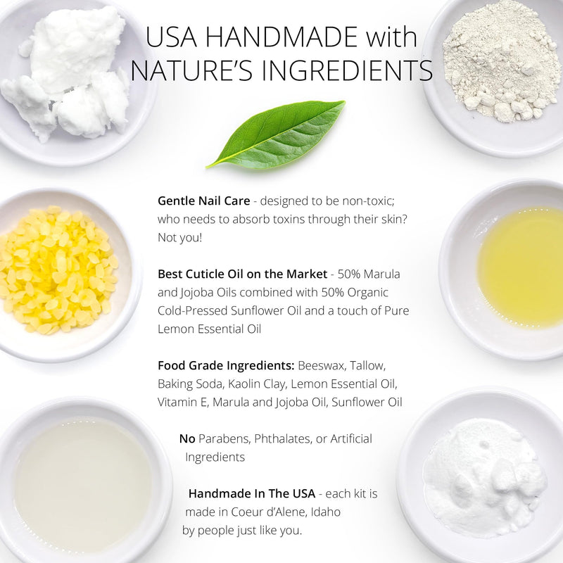 Just Like Jane™ Natural Nails Buff & Wax Kit - New Nano Glass File for Higher Shine! Complete kit - BeesActive Australia