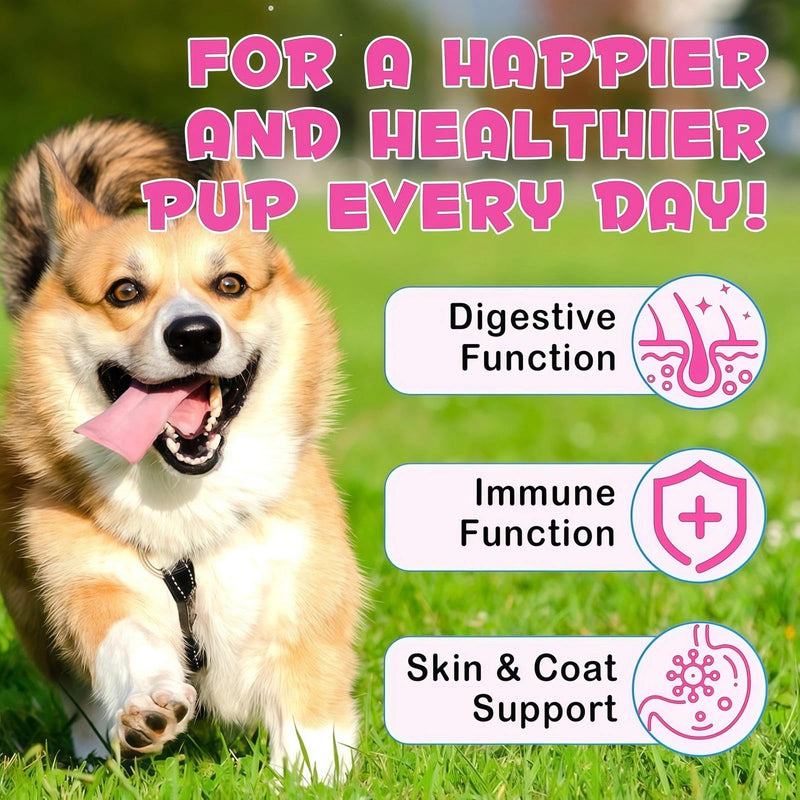 Liquid Collagen for Dogs - Liquid Collagen Supplement with Vitamin C for Skin, Coat & Joint Support, Promotes Mobility & Vitality, 60ML