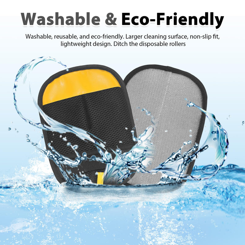 Adhiper No Flap Ear Wraps Muffs for Dogs – Noise Cancelling Ear Covers for Bath, Drying, Swim & Anxiety Relief + Bonus Pet Hair Removal Glove for Laundry, Couch, Carpet (Gray/Medium) Medium