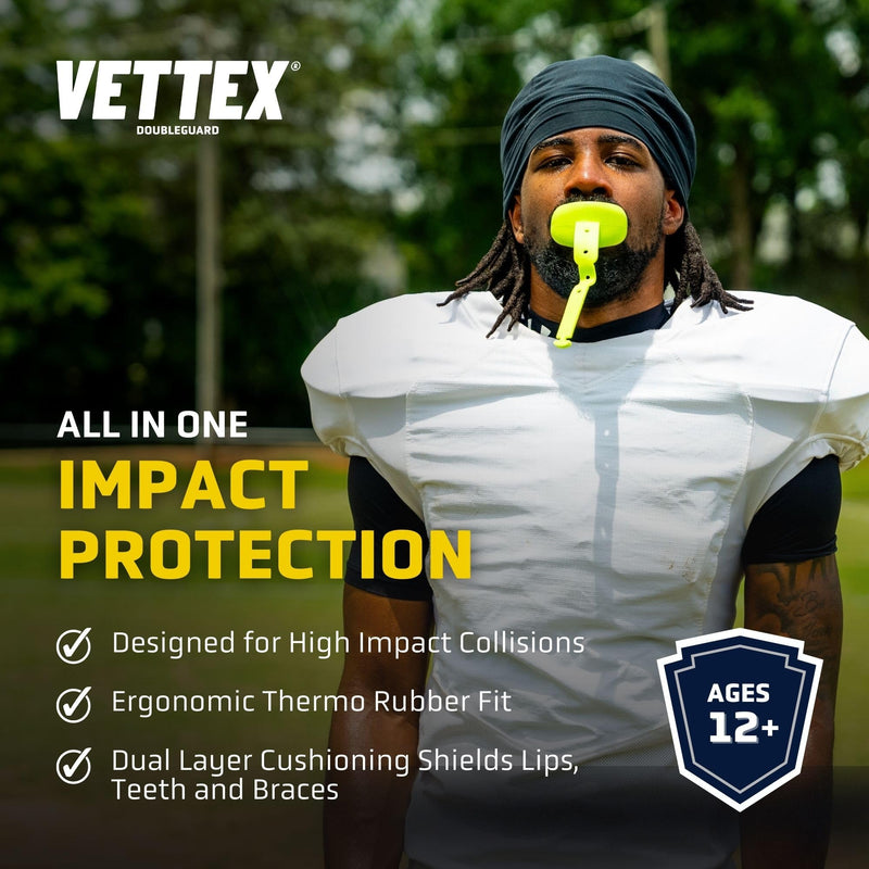 Vettex Double Mouthguard with Lip Protection, Navy Blue - BeesActive Australia