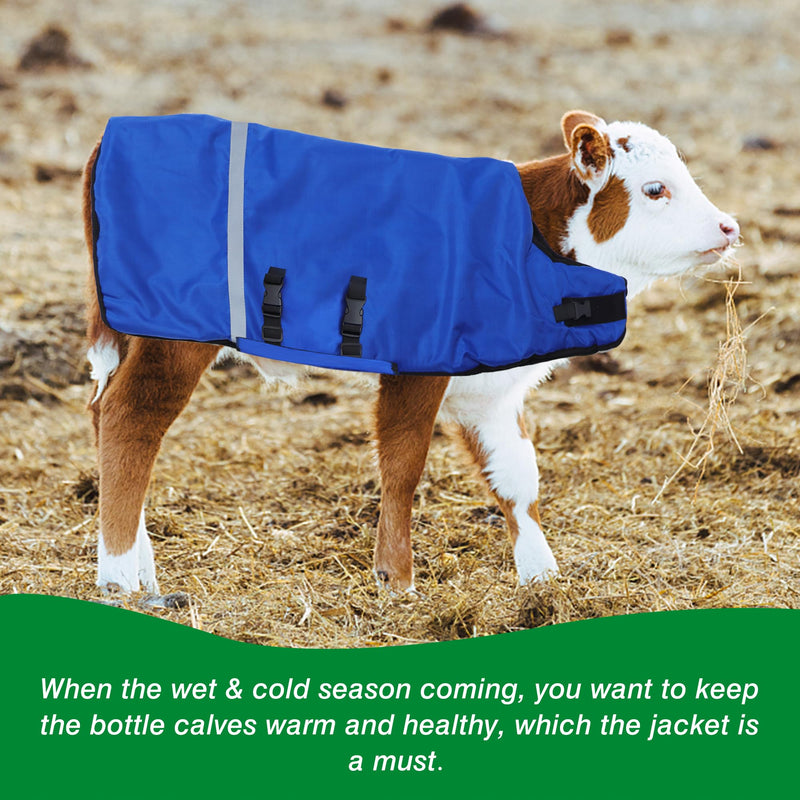 Calf Goat Blanket Jackets Saver Coat for Winter Waterproof Livestock Calves Warm Blankets (Cotton-Padded) cotton-padded - BeesActive Australia