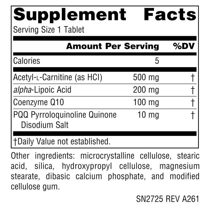 Source Naturals, PQQ Healthy Aging - 10 mg - 60 Tablets | For Mitochondrial Energy & Brain Support 1 Count (Pack of 60)