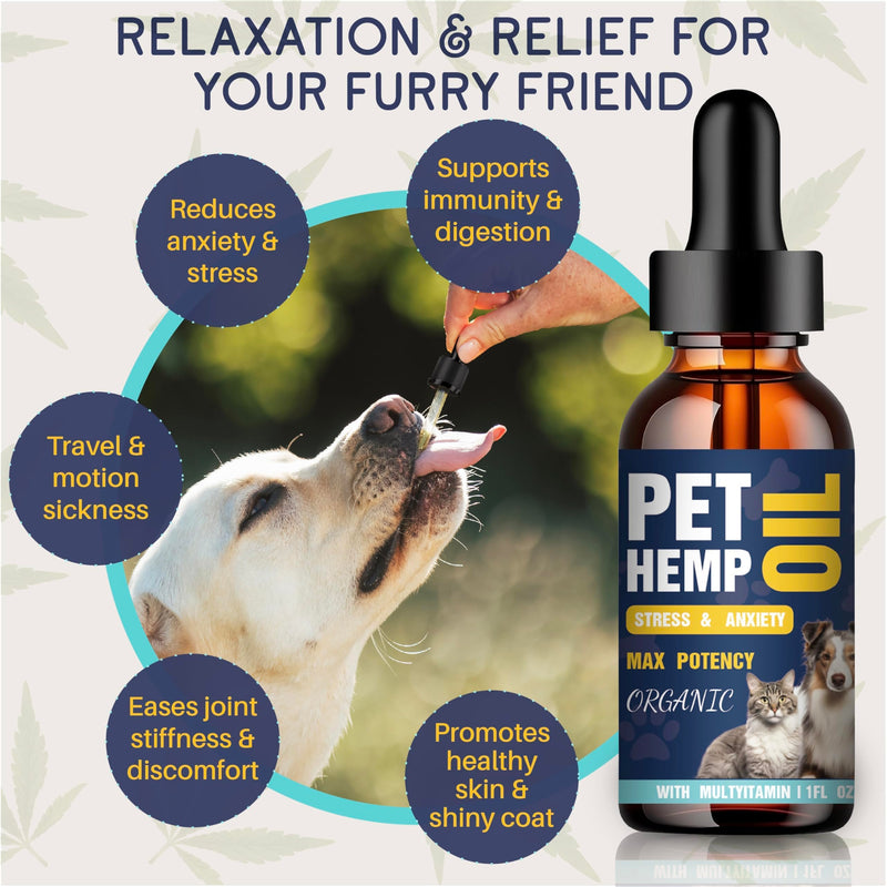 Organic Hemp Oil for Dogs and Cats [3 Pack] for Pets with Pаin, Slееp, Аrthritis,Seizures Support, Calming for Small & Large Pets Rich in Omega 3 6 9 Chicken Flavor Made in USA