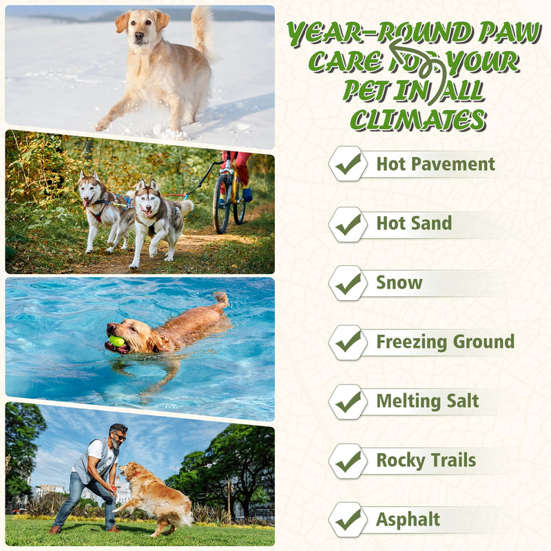 Dog Paw Balm & Nose Balm, Lick-Safe & Moisturizing | All-Natural Moisturizer & Soother for Dry | Deep Repair for Dry, Cracked Paws | Horse Hoof and Joint Care Friendly (Value Size 2.12oz) Value Size 2.12oz