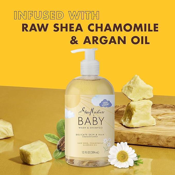Shea Moisture Baby Oil Shea Chamomile & Argan Oil 13.5 fl oz - BeesActive Australia