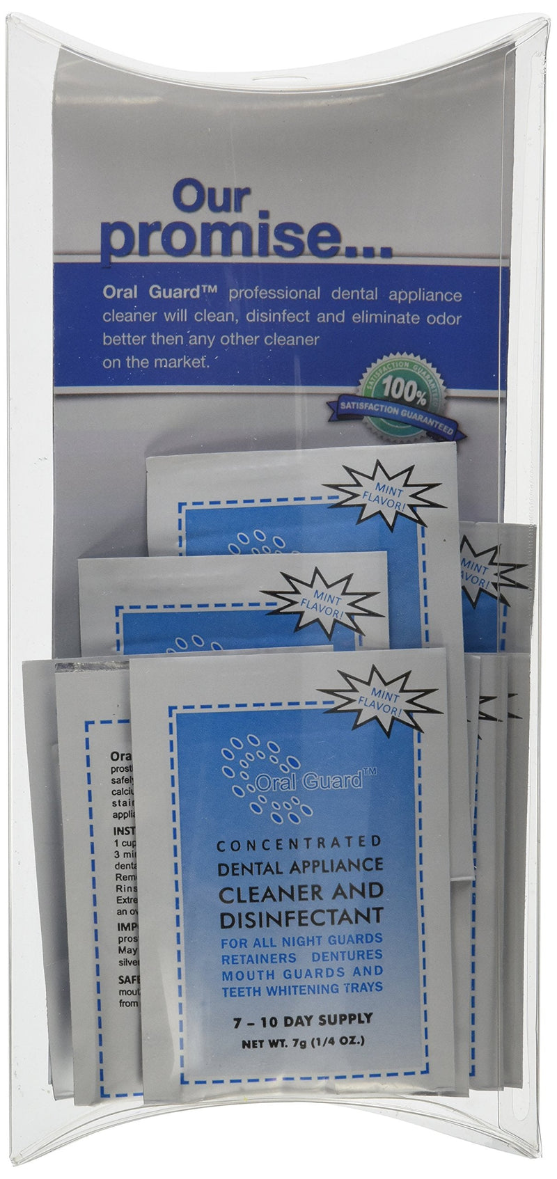 Oral Guard Dental Appliance Cleaner and Disinfectant for All Night Guards, Retainers and Dentures. 3 Month Supply