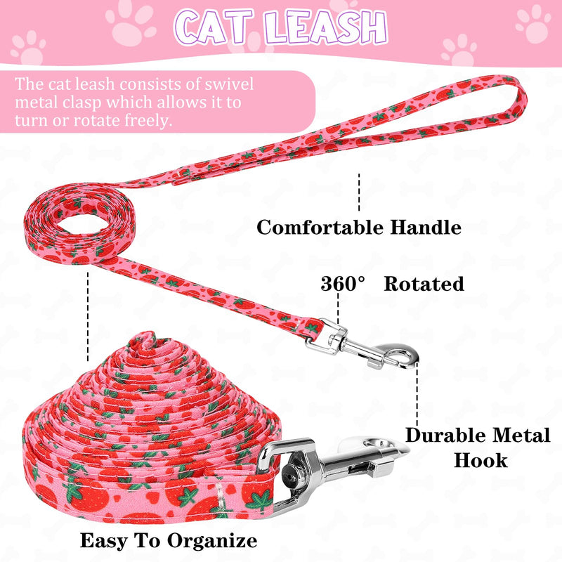 2 Pack Cat Harness and Leash, Escape Proof Adjustable Kitten Harness with Leash Collar, Lightweight Soft and Comfortable, for Small Medium Cat Safe Walking and Travel - BeesActive Australia