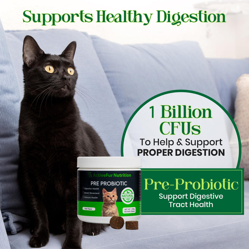 Digestive Support Chews for Cats - 135 Fish Flavoured Soft Chews