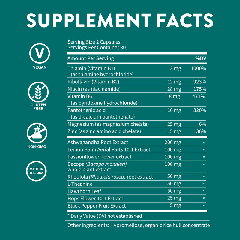 Zen Stress Relief & Mood Support Supplement with Ashwagandha, Vegan, 180 Ct | WellPath - Calm, Stress & Energy Support - with Rhodiola Rosea, L-Theanine, Lemon Balm - Herbal Capsules, USA Made, Non GMO 60 Count (Pack of 3)