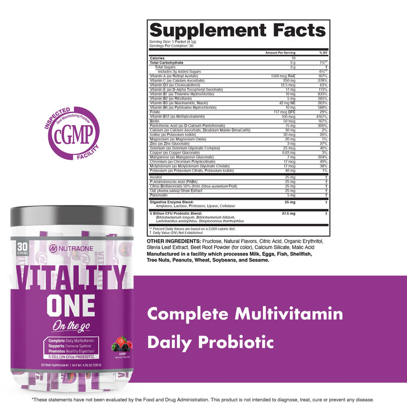 NutraOne VitalityOne on The Go (Berry)