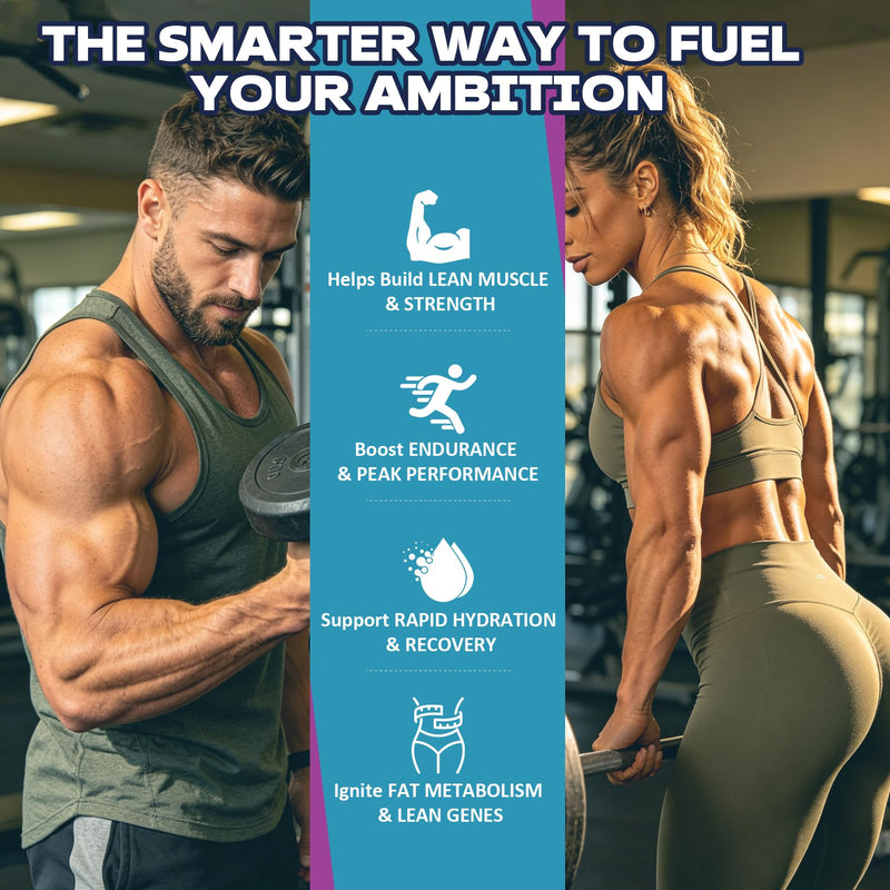 3-in-1 Whey Protein Gummies: 10g Isolate, Creatine & Electrolytes | Power, Recovery, Hydration, 0 Sugar Keto Pre Post Workout for Men & Women, Energy Boost On-the-Go Fitness, 120 Count