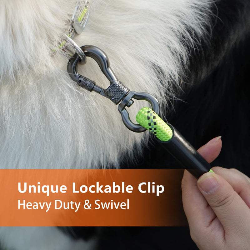 NTR 6FT Heavy Duty Dog Leash, Olive Rope Dog Leash with Swivel Lockable Hook and Comfortable Padded Handle, Cat Puppy Leash Lead for Small Medium Large Dogs Training, Playing, Camping,or Backyard 6ft*1/2" - BeesActive Australia