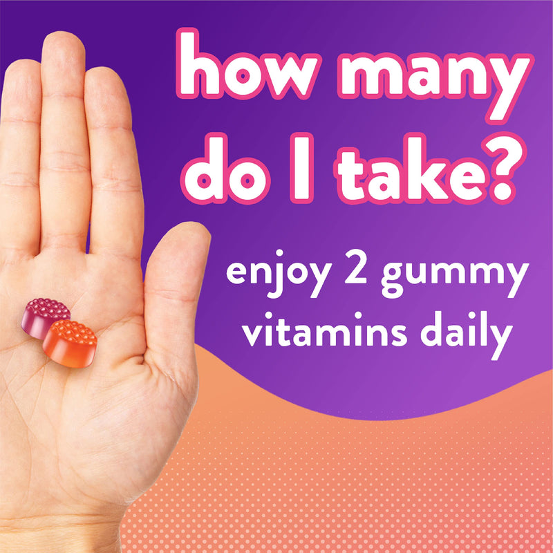 Vitafusion Vitamin D3 Gummy Vitamins for Bone and Immune System Support, Peach, Blackberry and Strawberry Flavored, 50 mcg Vitamin D, 75 Day Supply, 150 Count Original Peach,Berry 150 Count (Pack of 1) - BeesActive Australia