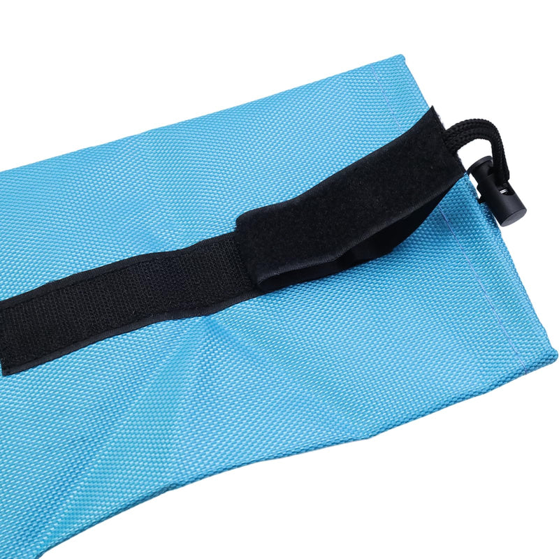2Pcs Horse Tail Bag with Fringe & Snap, Smooth Lightweight Adjustable Fastener Nylon Horse Tail Bag with Fringe, Easy to Wear and Wrap (Blue) - BeesActive Australia