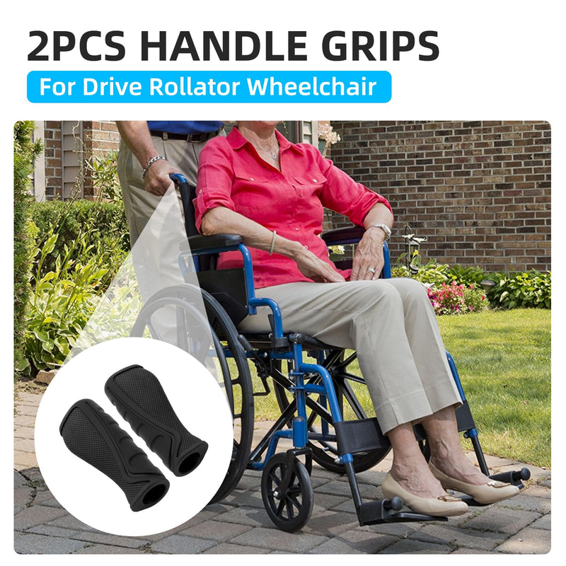 Handle Grip Replacement Parts for Drive Wheelchair, Anti-Slip Hand Grips Set of 2 - BeesActive Australia