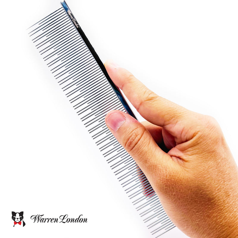 Carding Cat Comb | 7.5 inches made with Copper | Rounded Tips Prevent Irritation | Dual Tooth Design for Short & Long Hair removes Mats and Tangles Carding Cat Comb - BeesActive Australia