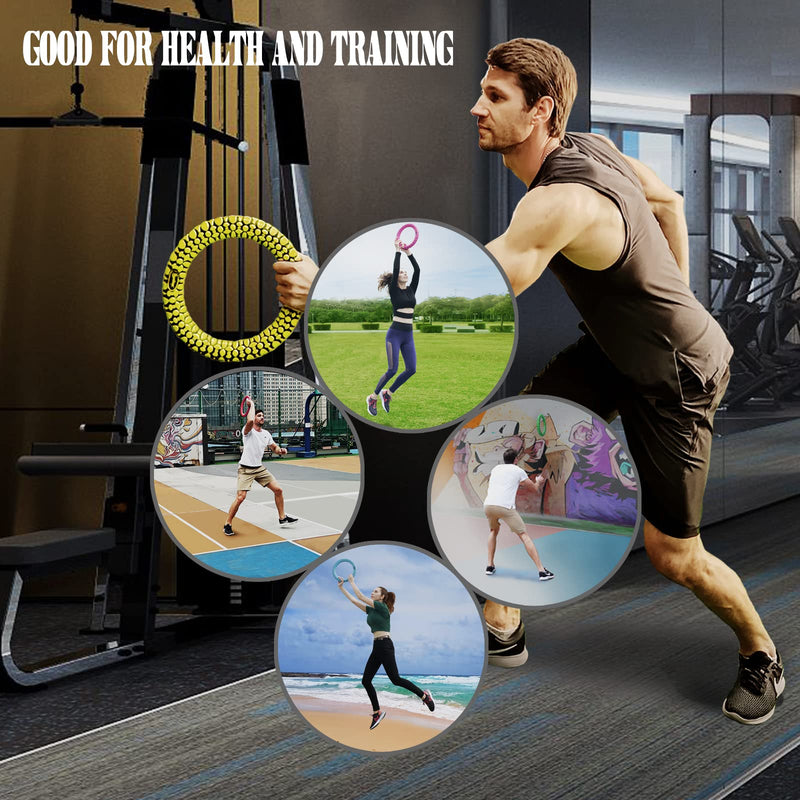 Bouncy Sports Hoops Hand Eye Coordination Training Tool Sports Equipment Reaction Speed Training Tool for Improving Agility & Reflex Skills Easy to Catch and Throw Great for Family yellow