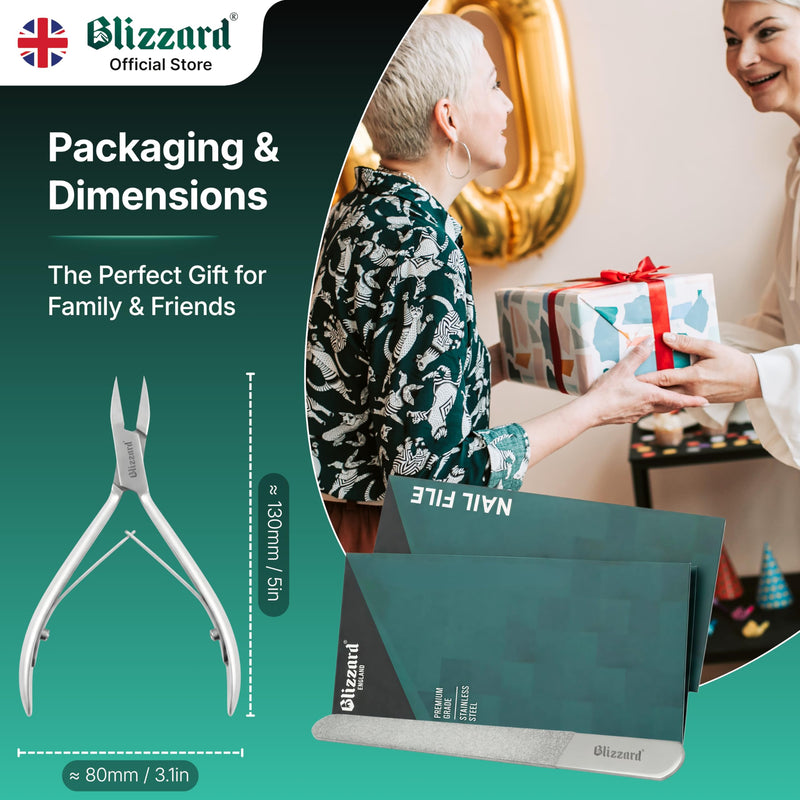 Ingrown Nail Clippers for Men with Ingrown Toenails – Blizzard Podiatrist Toenail Clipper Set German Forged (13 - Arrow Point - Smooth) 13 - Arrow Point - Smooth