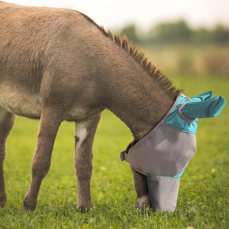 Harrison Howard Mule Donkey Fly Mask Full Face Protection with Nose Cover Mint M Medium - BeesActive Australia