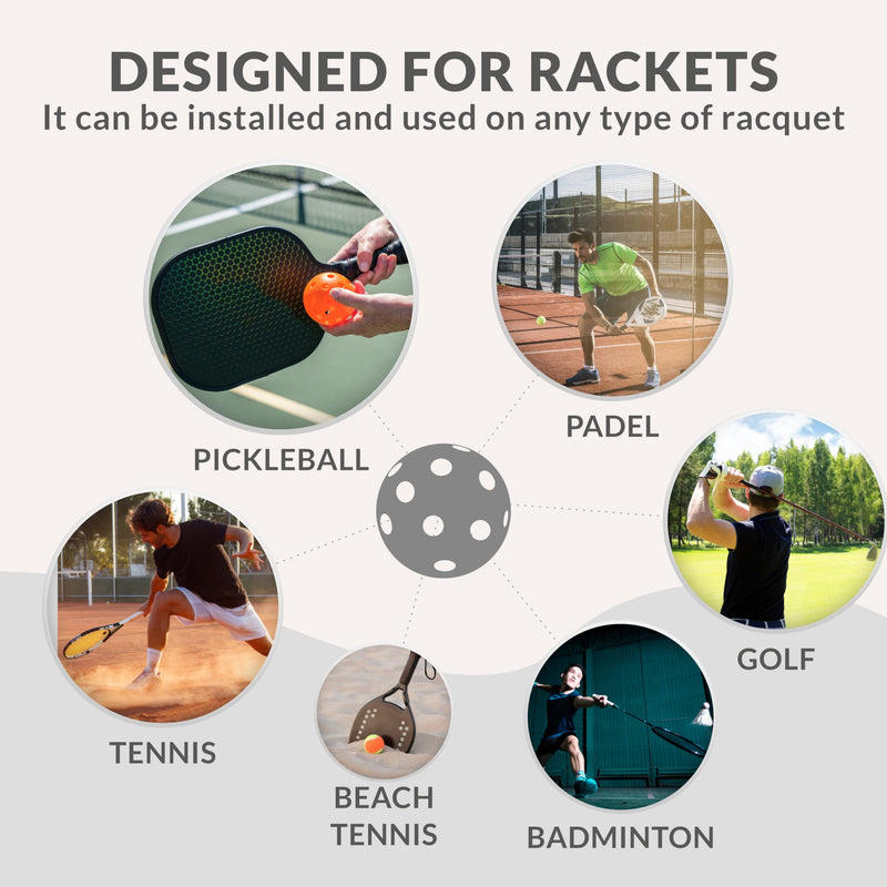 Pickleball OverGrip Tape - Pack of 3/6/12/22/60 - Extra Tacky White Pickleball Grip Tape - High Sweat Absorption & Non-Slip Soft Touch. Accessories Designed to Enhance Your Pickleball Paddle Grip Tape 12-Pack White - BeesActive Australia