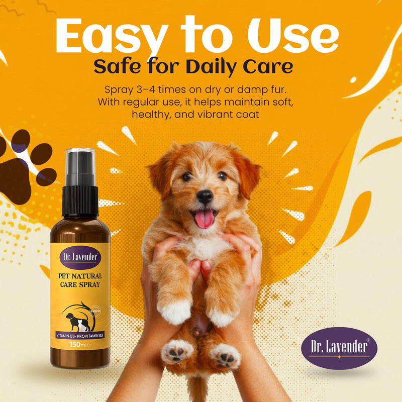 DR.LAVENDER Natural Hot Spot Treatment for Dogs & Cats - Anti Itch Spray for Skin Allergy Relief, Dryness, Redness Soothing & Wound Care - Organic Plant-Based Pet Skin Soother with Essential Oils
