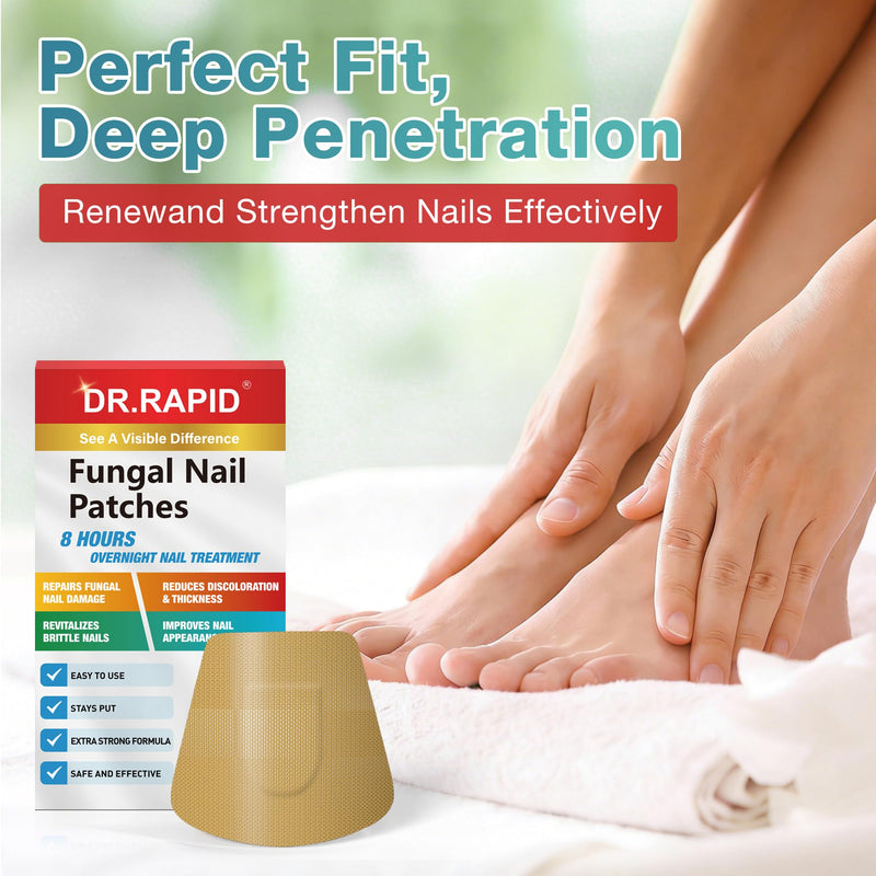 Fungal Nail Patches, Toenail Fungus Treatment Extra Strength - 20 Fungal Nail Patches for Toe Nail Fungus Treatments, 8-Hour Nighttime Nail Fungus Patches for Nail Fungus Treatment