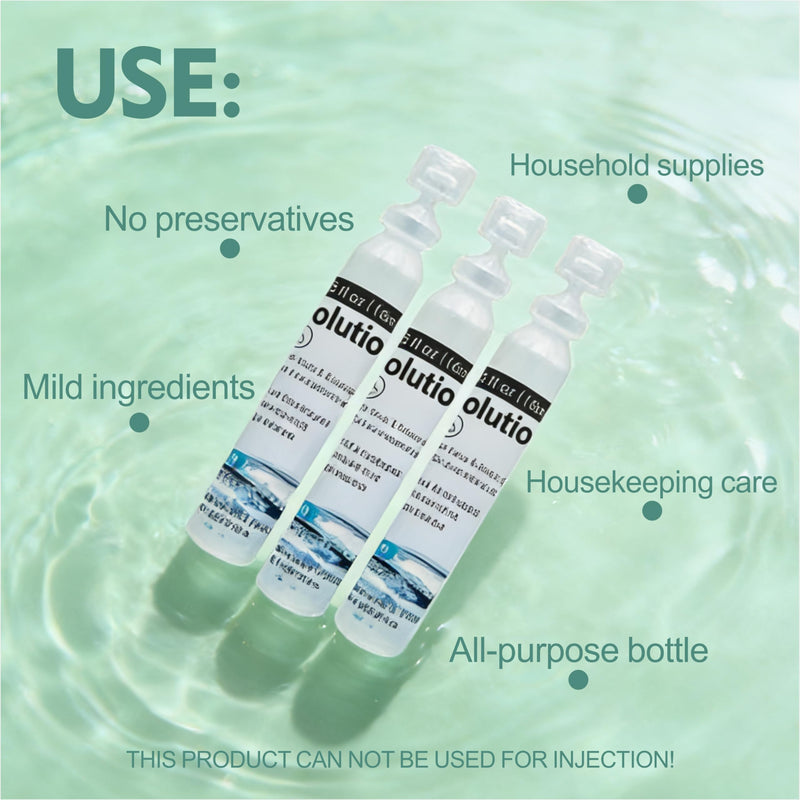 Saline Solution,Skin and Wound Cleanser 0.9% Saline Solution,Wound Wash & Skin Cleansing,Nasal Sinus Rinse,Gentle (15ml 20pack) - BeesActive Australia